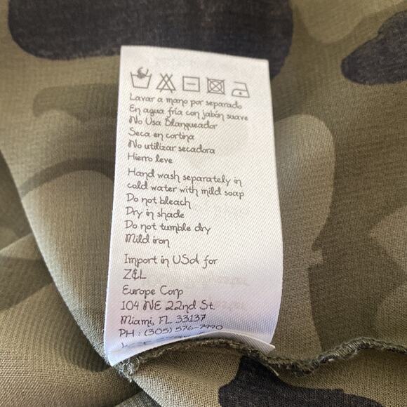 Z&L Europe Camo Embroidered Duster Maxi Dress Size Small - Picture 14 of 15